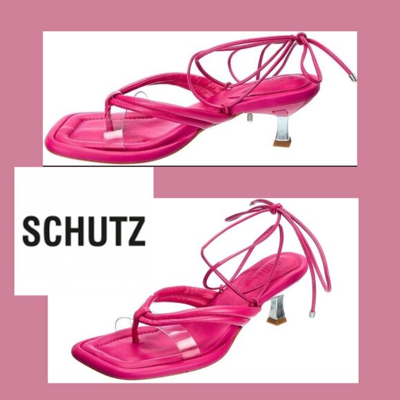 Schutz S-Meghan Hot Pink Strappy Sandal NIB Sz 6M - Picture 3 of 14